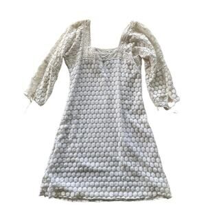 Solitaire Knit Crochet Mini Dress